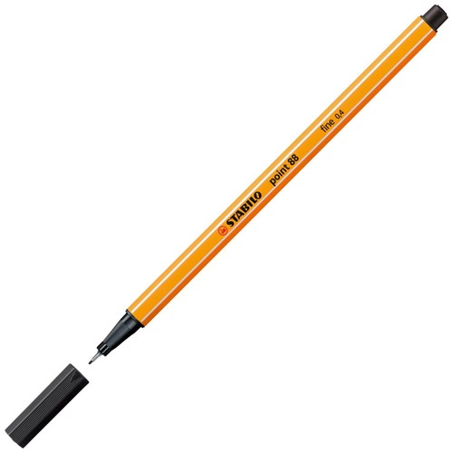 Stabilo Point 88 Black 3pk