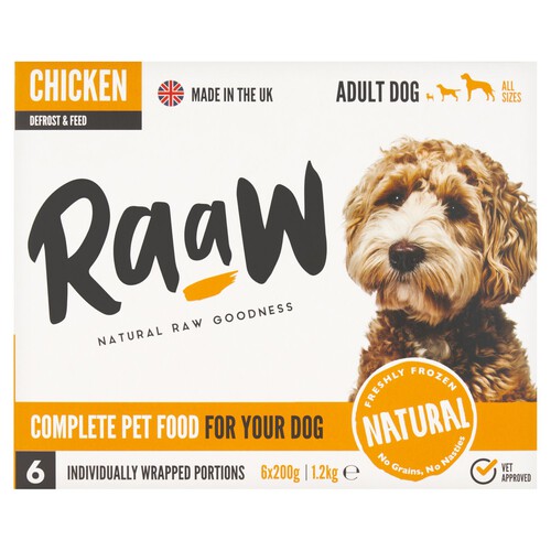 Raaw Complete Pet Food For Your Dog Chicken Adult Dog