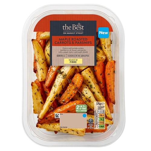 Morrisons The Best Maple Carrot And Parsnip Wedges 375g