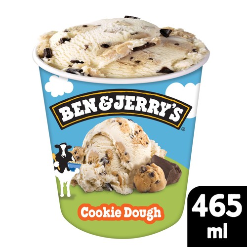 Ben & Jerry's Cookie Dough Vanilla Ice Cream Tub 465ml