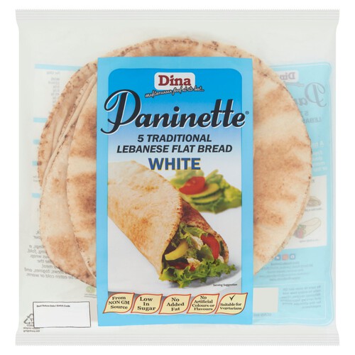 Dina Paninette White Bread Wraps