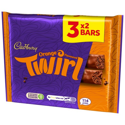 Cadbury Twirl Orange 3x43g Multipack