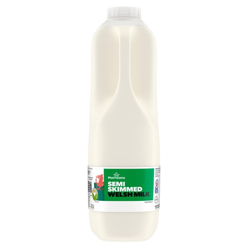 Morrisons Welsh Semi Skimmed Milk 2 Pint