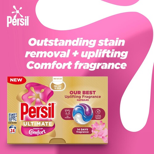 Persil Ultimate Touch of Comfort Laundry Washing Capsules 24 Washes