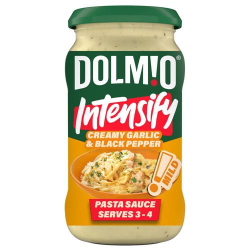 Dolmio Intensify Mild Creamy Garlic & Black Pepper Pasta Sauce