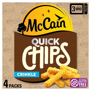 McCain Microwave Quick Chips Crinkle Cut 4x100G