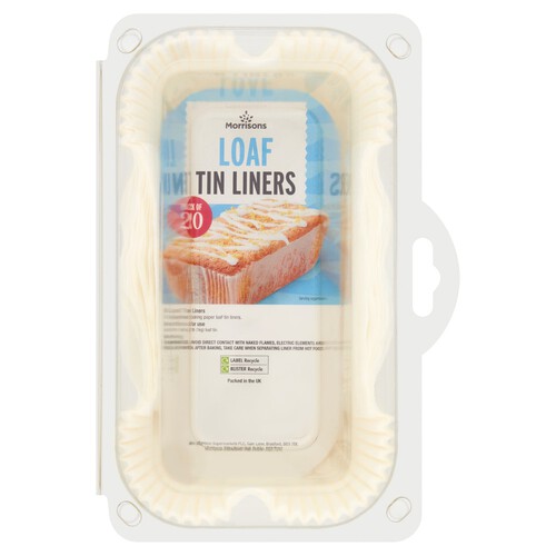 Morrisons Loaf Cake Liners 