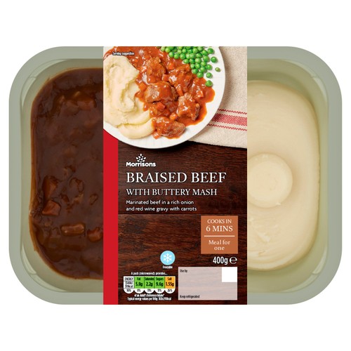 Morrisons braised beef mash
