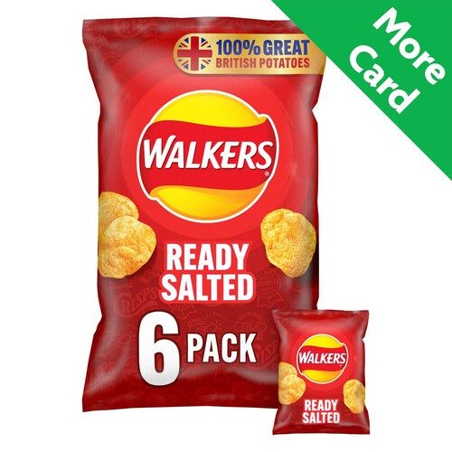 Walkers Ready Salted Multipack Crisps 