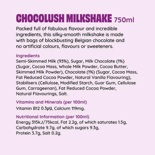 Shaken Udder Chocolush Milkshake