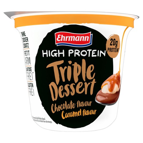 Ehrmann High Protein Chocolate And Caramel Sundae 