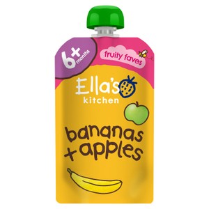 Ella's Kitchen Organic Bananas & Apples Baby Food Pouch 4+ Months 120g