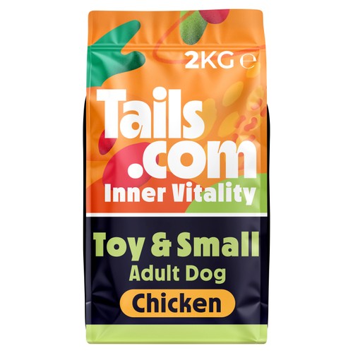 Tails.com inner vitality toy small adult chicken dry dog food