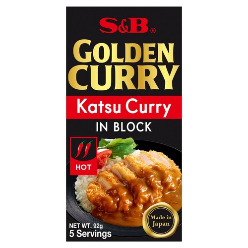 S&B golden katsu curry sauce mix hot