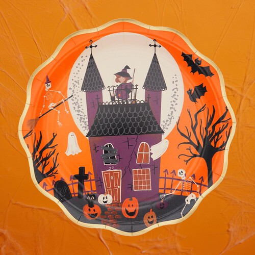 Morrisons Halloween Paper Plates 8 Pack