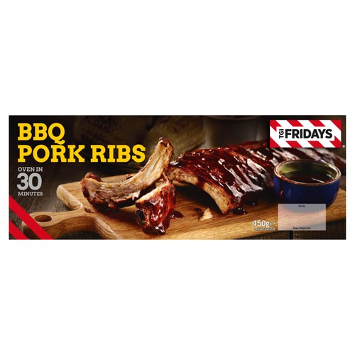 TGI Fridays Smoked Rack Of Pork Ribs With Tennesee Bourbon BBQ Sauce 450g