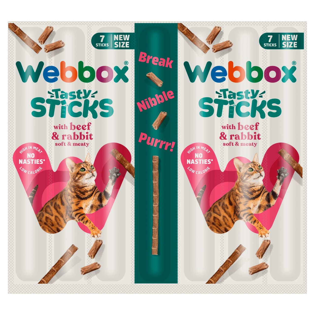 Webbox Tasty Sticks With Beef & Rabbit
