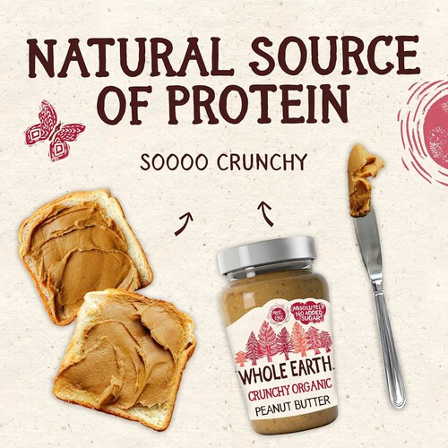 Whole Earth Organic Crunchy Peanut Butter