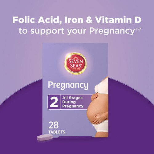 Seven Seas Pregnancy Vitamins with Folic Acid 28 Tablets