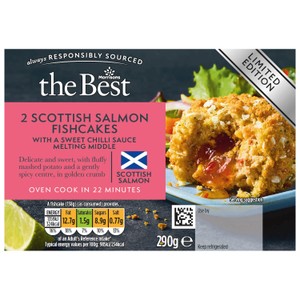Morrisons The Best Salmon Sweet Chilli Melting Fishcakes 290g