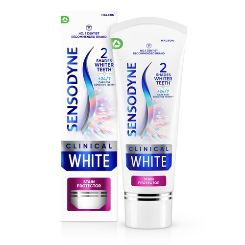 Sensodyne Clinical White Stain Protector Whitening Sensitive Toothpaste 