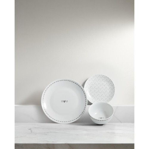 Heart Decal Dinner Set
