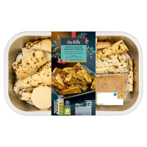 Morrisons The Best Honey & Mustard Glazed Parsnip Wedges 400g