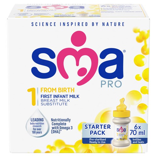 SMA PRO First Baby Milk Liquid Starter Pack 