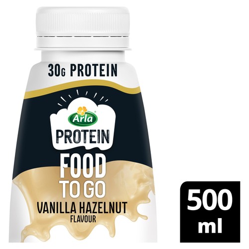 Arla Protein Food To Go Vanilla Hazelnut Meal Replacement Shake 500ml
