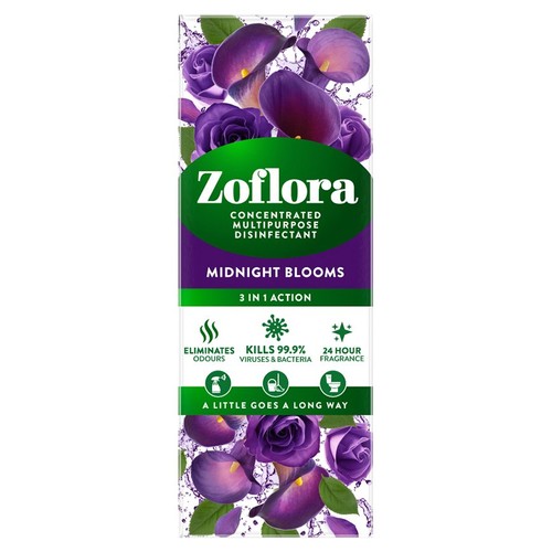 フローラル Zoflora Midnight Blooms Disinfectant - Morrisons Online Groceries