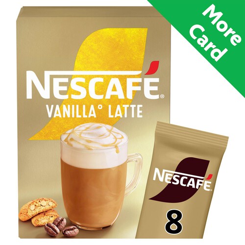 Nescafe Gold Vanilla Latte Coffee 8 Sachets x 18.5g