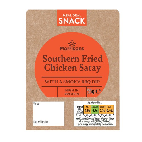 Morrisons Southern Fried Chicken Satay With Smoky BBQ Dip