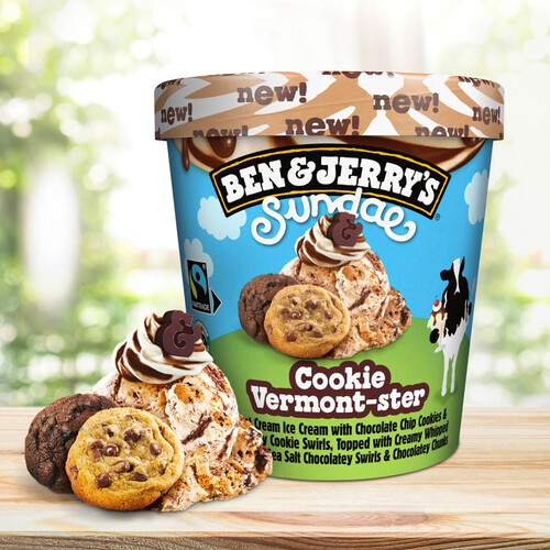 Ben & Jerry's Sundae Cookie Vermont-Ster Ice Cream Tub