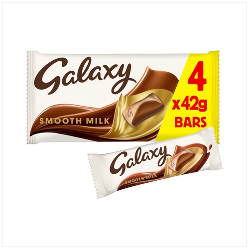 Galaxy Smooth Milk Chocolate Snack Bars Multipack Vegetarian
