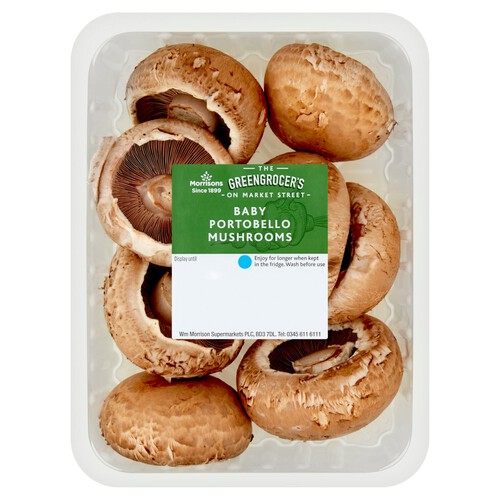 Morrisons Baby Portobello Mushrooms 