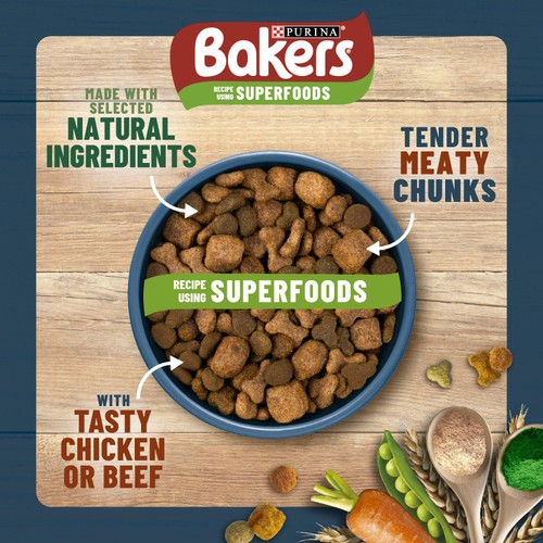 Bakers Dry Dog Food Beef & Veg