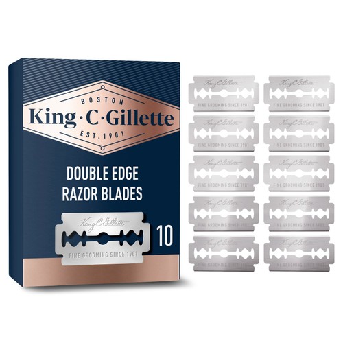 King C Gillette Double Edge Razors Blades 