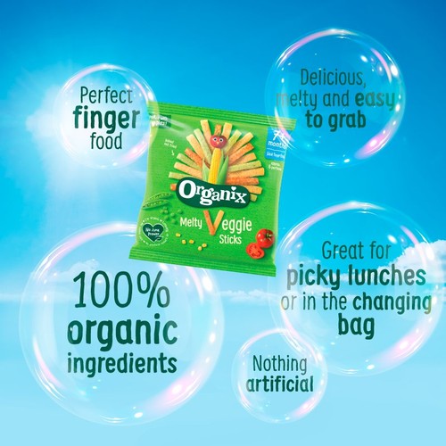 Organix Melty Sweetcorn Rings Organic Baby Finger Food Snack