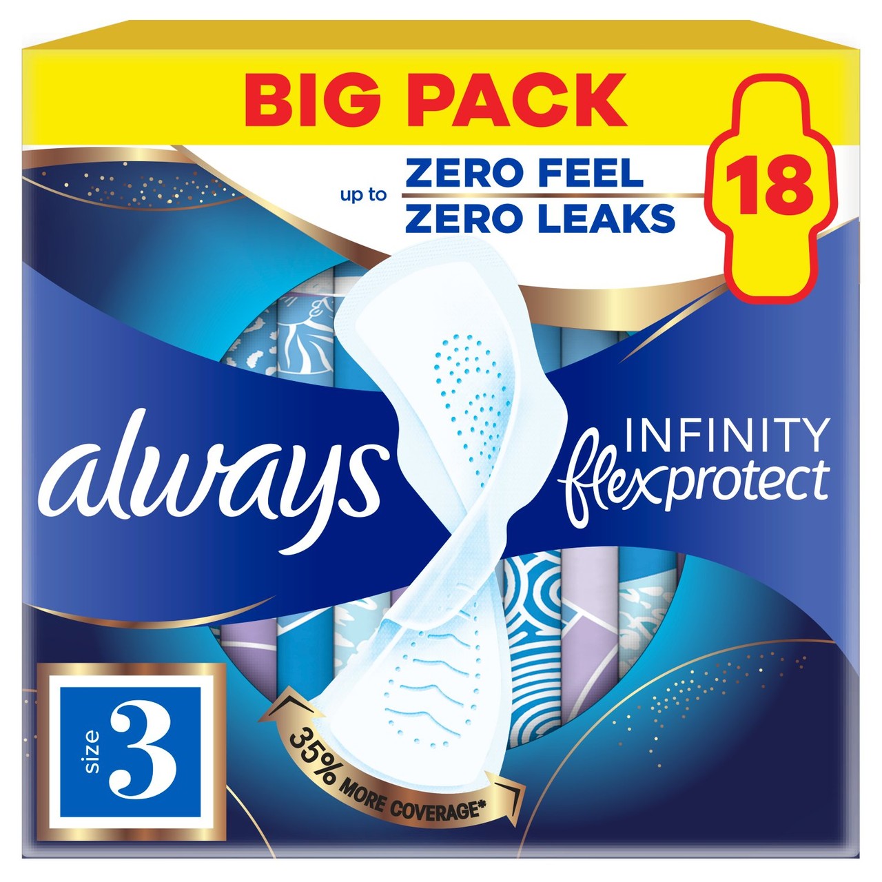 Always Infinity Pads Night Size 3 Value Pack