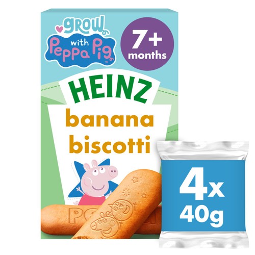 Heinz Peppa Pig Banana Biscotti   4 x 40g