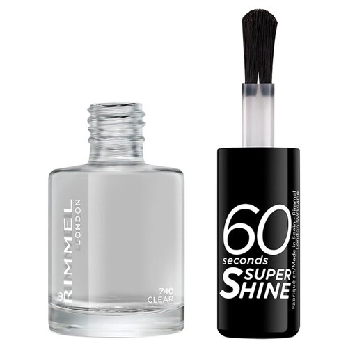 Rimmel London 60 Seconds Super Shine Nail Polish Clear 