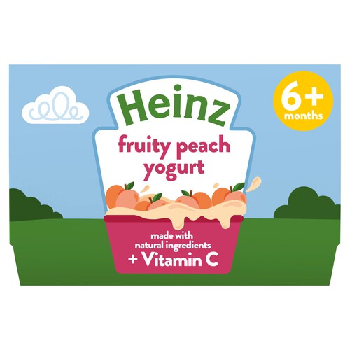 Heinz By Nature Fruity Medley Custard Baby Food Dessert Pots 6+ Months