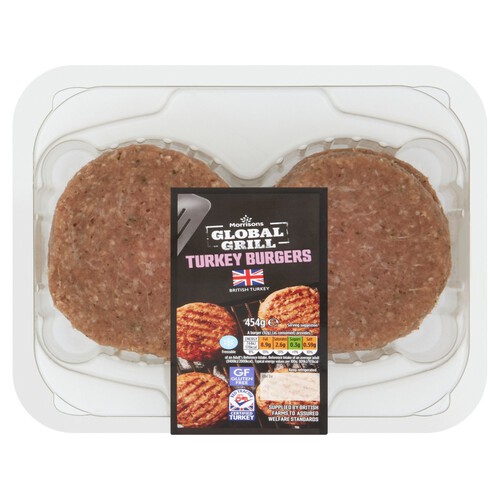 Morrisons Global Grill Turkey Burgers