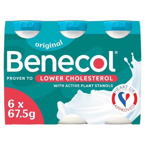 Benecol Original No Added Sugar Yogurt Drink 6 x 67.5g (405g)