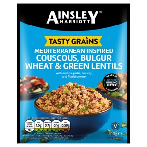 Ainsley Harriott Mediterranean Couscous, Bulgur Wheat & Green Lentils 100g