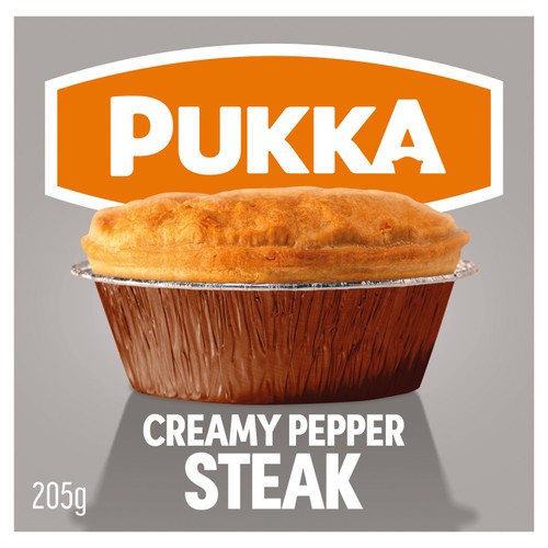 Pukka Creamy Pepper Steak Pie 205g