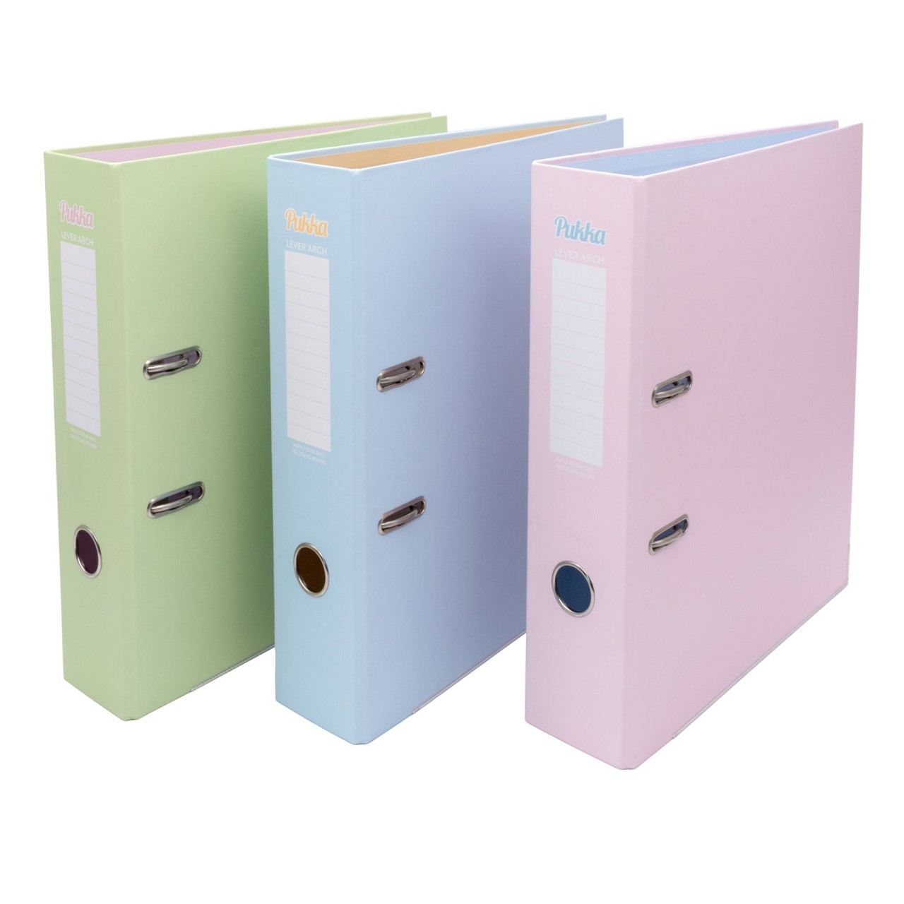 Pukka Pastels Lever Arch File Assorted Colours