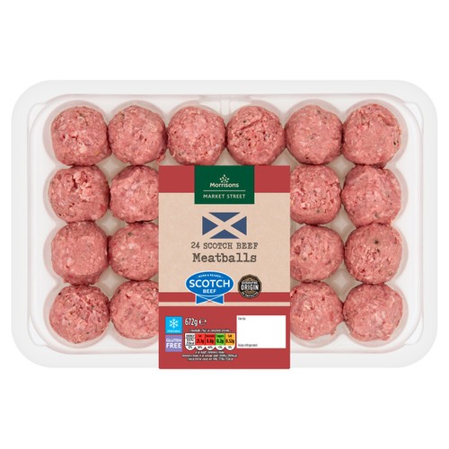 Morrisons Scottish Beef Meatballs 672G