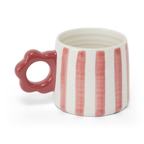Nutmeg Home Berry Floral Handled Mug
