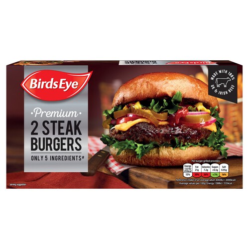 Birds Eye Inspirations 2 x 5oz Steak Burgers